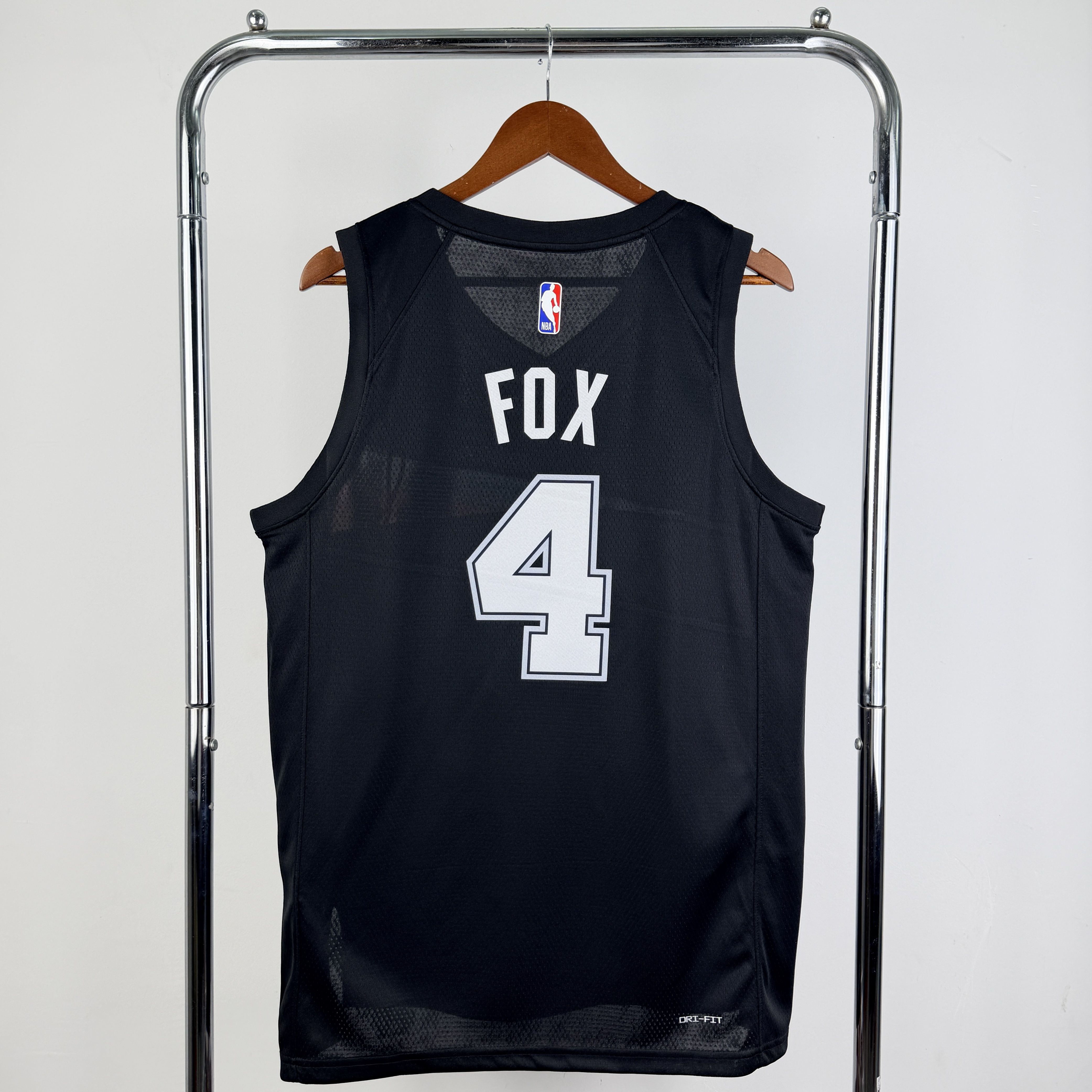Men San Antonio Spurs #4 Fox Black City Edition Season 2026 Nike NBA Jersey->san antonio spurs->NBA Jersey